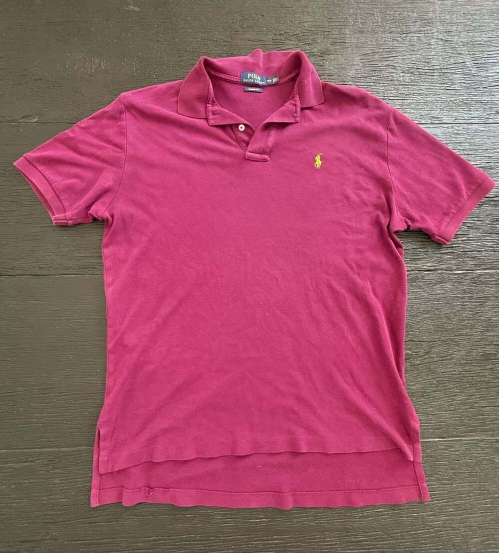 Polo Ralph Lauren Classic Fit Short Sleeve Polo Shirt purple men's Size M
